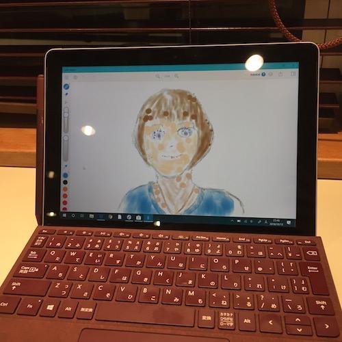 Surface Go + Pixiv Sketchで絵を描く